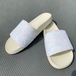 Keds Bliss II White Sequins Jelly Slip-on - size 10M